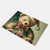 Oude Kerst Teddybeer Deurmat (Schuin)