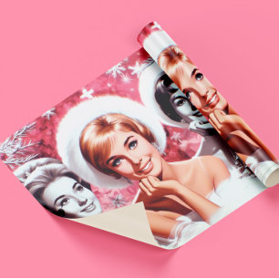 Oude Kerst Vrouw Cadeaupapier