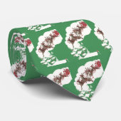 Oude Kerstavond, Retro Kerstman in slee Stropdas (Opgerold)