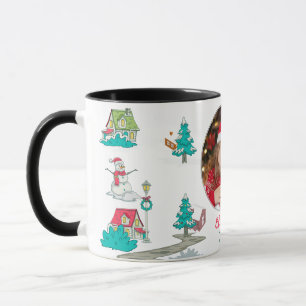 Oude Kerstboomgaard Leven Zwart Mok