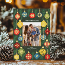Oude kerstboomornament foto