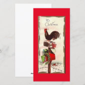 Oude Kersthaan Feestdagenkaart (Voorkant / Achterkant)