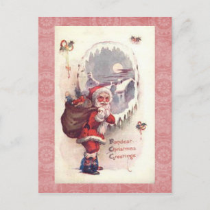 Oude Kerstkaart Feestdagenkaart