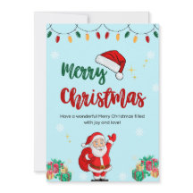 Oude kerstkaart van de Kerstman