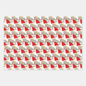 Oude kerstkatten inpakpapier vel (Voorkant 2)