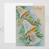 Oude kerstklokken feestdagenkaart (Voorkant / Achterkant)