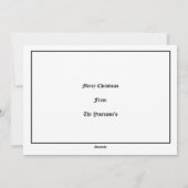 Oude Kerstman en kerstboom Feestdagenkaart (Achterkant)