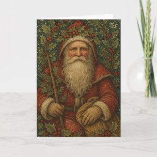 Oude Kerstman Feestdagen Kaart