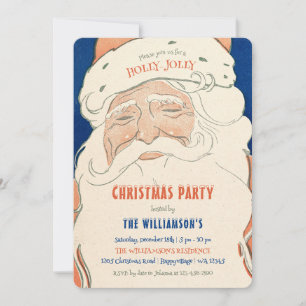 Oude Kerstman Kerstfeest Uitnodiging