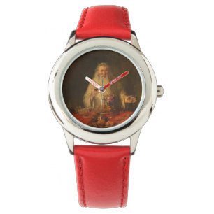 Oude kerstman (kerstman) horloge