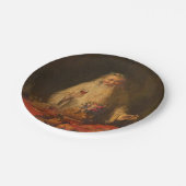 Oude kerstman (kerstman) papieren bordje (Gekanteld)