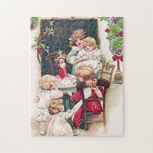 Oude kerstman kinder Holiday puzzel Legpuzzel (Verticaal)