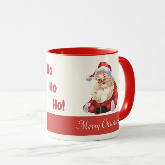 Oude kerstman met fashioned Santa Claus Ho Ho Merr Mok (Voorkant rechts)