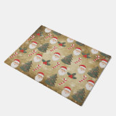Oude Kerstman-patroon Deurmat (Schuin)
