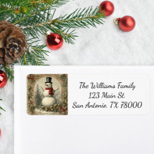 Oude Kerstman Retouradres Etiket