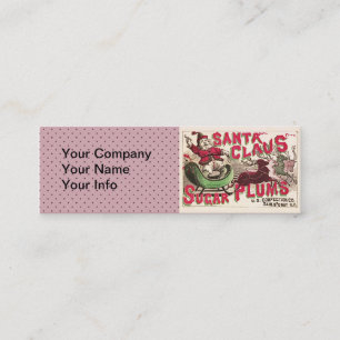 Oude Kerstman Suikerpruimen Reclame Oude Snoeprecl Mini Visitekaartje