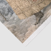 Oude  Kerstman Tissuepapier (Detail)