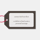 Oude Kerstmis, Drie Herder en het kindje Jezus Cadeaulabel (Achterkant Horizontaal)