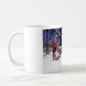 Oude Kerstmis in New England (door Charles Russell Koffiemok (Links)