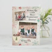 Oude kerstmis kaart (Staand voorkant)