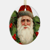 Oude Kerstmis, Kerstman Keramisch Ornament (Rechts)