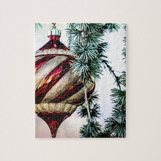 Oude kerstmis legpuzzel (Verticaal)