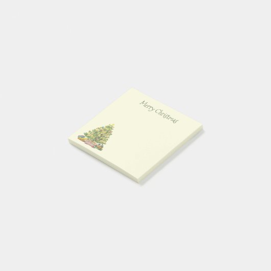 Oude kerstmis post-it® notes (Schuin)