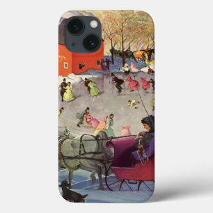 Oude Kerstmis, slee met Liefde en Romantiek iPhone 13 Hoesje
