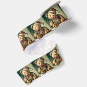 Oude Kerstmis Teddybeer Lint (Achterkant)