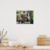  Oude Kerstmis thuis Poster (Keuken)