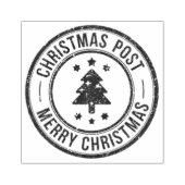 Oude Kerstpost Rubberstempel (Afrduk)