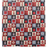 Oude kerstquilt met fashioned douchegordijn (Voorkant)