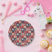 Oude kerstquilt met fashioned papieren bordje (Feest)