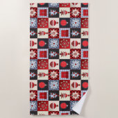 Oude kerstquilt met fashioned strandlaken (Voorkant)