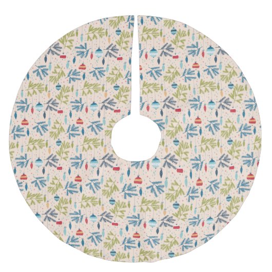 Oude kerstsieraden met fashioned kerstversieringen kerstboom rok (Voorkant)