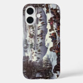 Oude Kerstslitten, Central Park in de Winter Case-Mate iPhone Case (Achterkant)
