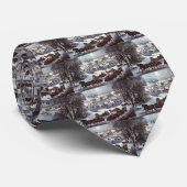 Oude Kerstslitten, Central Park in de Winter Stropdas (Opgerold)