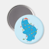 Oude kerstverlichting met Cookie Monster Magneet (Voorkant / Achterkant)