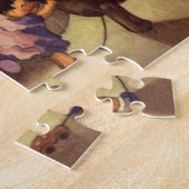 Oude Kerstversiering, Danspoppen, Teddyberen Legpuzzel (Zijkant)