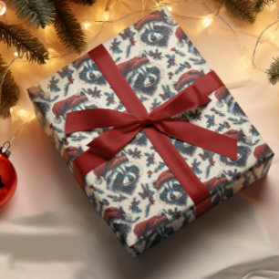 Oude kerstwasbeer cadeaupapier