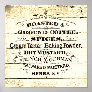 Oude keuken poster