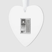 Oude Keuken Vlag Kookgerei T-shirt Ontwerp Ornament (voorkant)