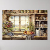 Oude keukenramerpotten Tuinplanten Poster (Voorkant)