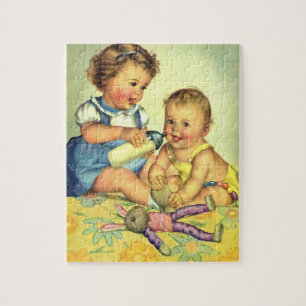 Oude Kinderen, Schattige Gelukkige Peuters Lachfle Legpuzzel