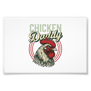 Oude Kip Daddy Haan Shirt Ontwerp_1 Foto Afdruk