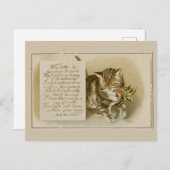 Oude Kittens Kerstkaart Feestdagenkaart (Voorkant / Achterkant)