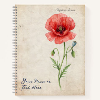 Oude Klaproos Papaver rhoeas Notitieboek