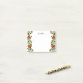 Oude klaprozen en korenbloemen aangepaste Post-it Post-it® Notes (Op bureau)