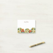 Oude klaprozen en korenbloemen aangepaste Post-it Post-it® Notes (Op bureau)