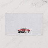 Oude klassieke auto visitekaartje (Achterkant)